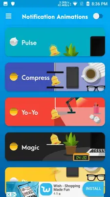 Notification Animations android App screenshot 4