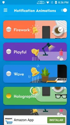 Notification Animations android App screenshot 6